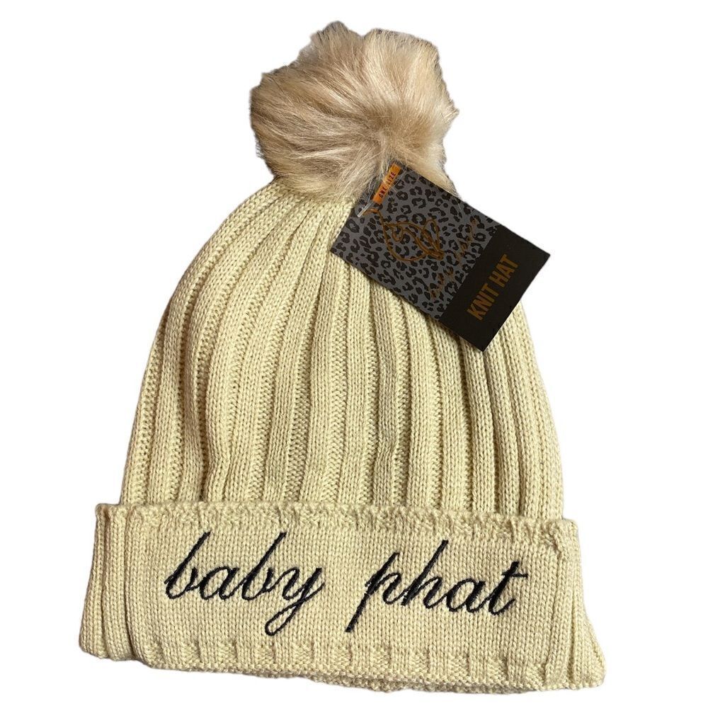 Baby Phat Pom Pom Knit Hat
